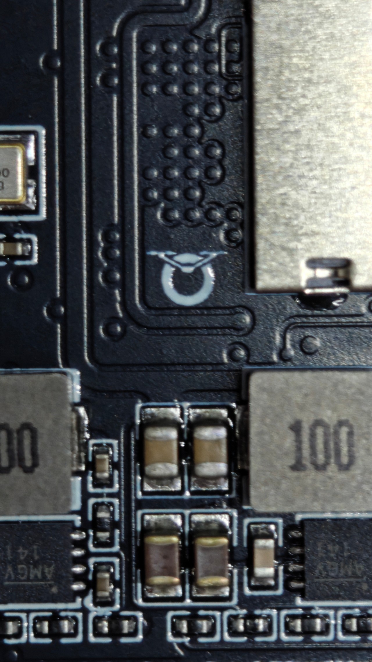 A macro view of power and control components on the Orkavian UKK V1